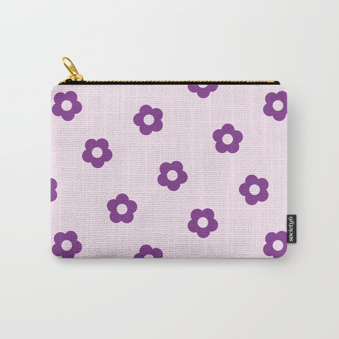 Y2K Flower Power Pattern Carry-All Pouch