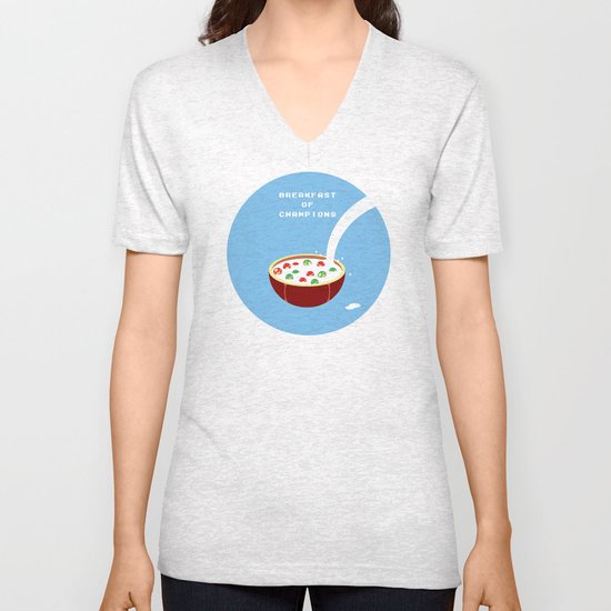 Breakfast of Champions Unisex V-Neck