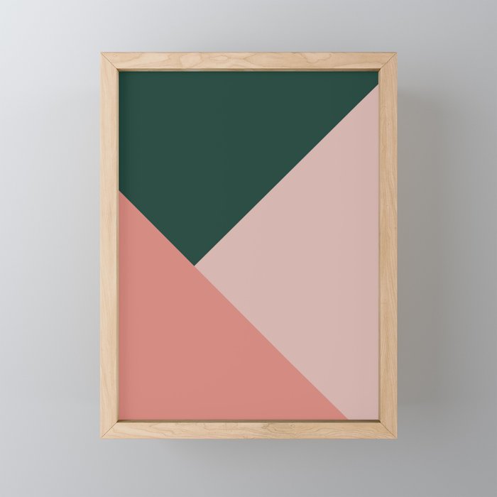 Geometric Summer Delight #1 #minimal #decor #art #society6 Framed Mini Art Print