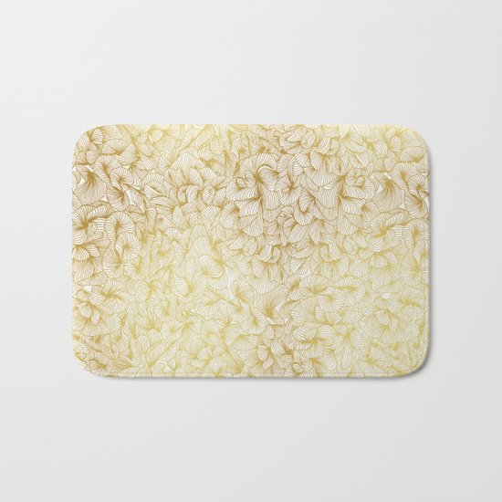 Gold Inklings Bath Mat