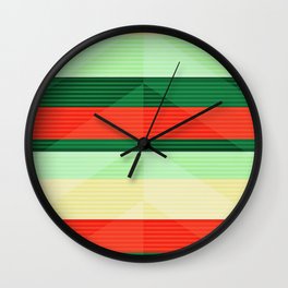 Jingle Stripes Wall Clock