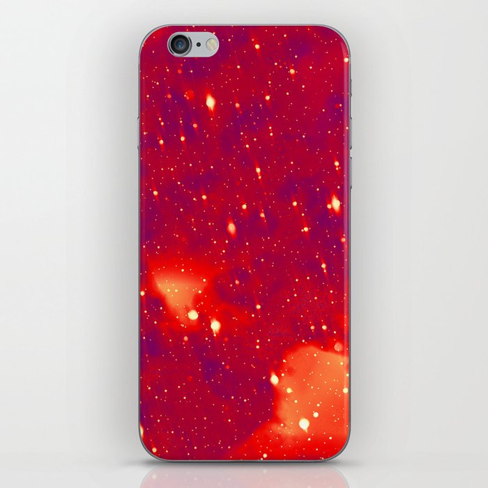 Abstract hot red iPhone Skin