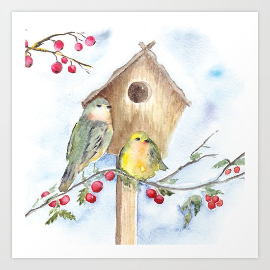 Winter animal #16 Art Print