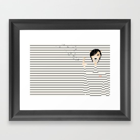 Lion II (Smoking) Framed Art Print
