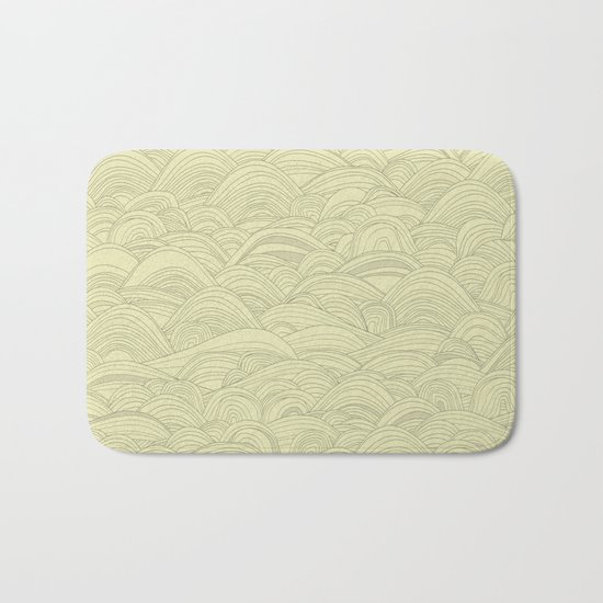 just waves natural Bath Mat
