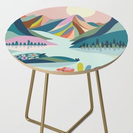 Swiss Mountains Side Table