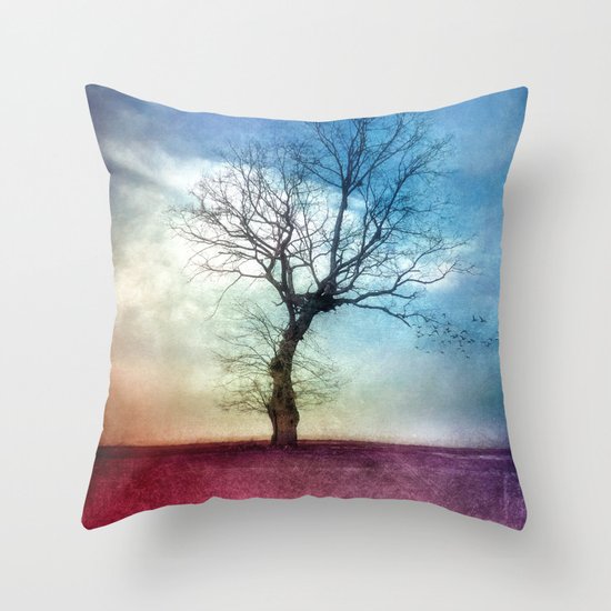 ATMOSPHERIC TREE III Throw Pillow