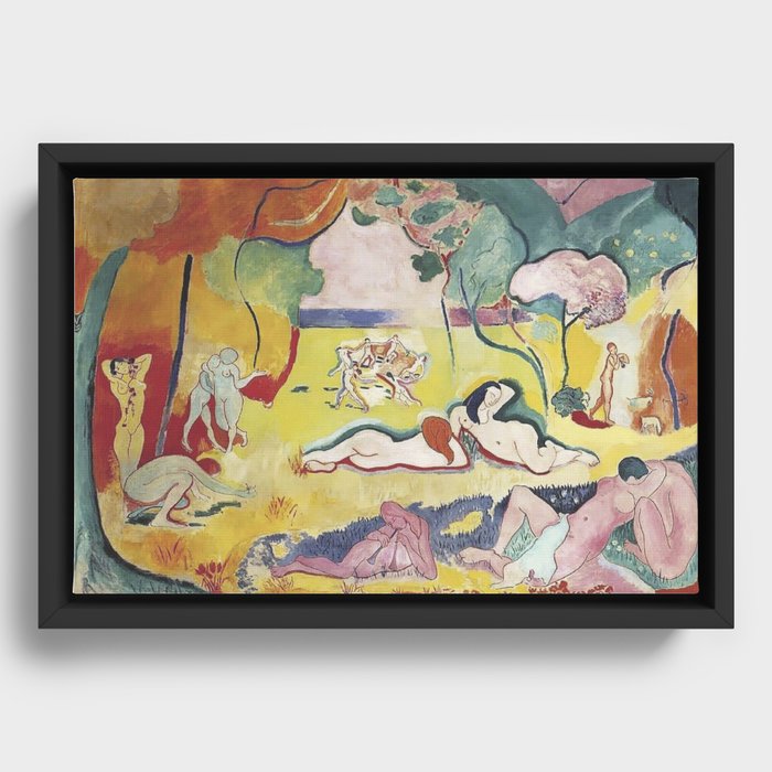 Le Bonheur de Vivre (the Joy of Life) by Henri Matisse Framed Canvas