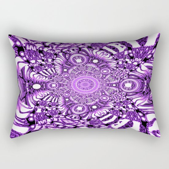 Precisely Abstract (Purple) Rectangular Pillow