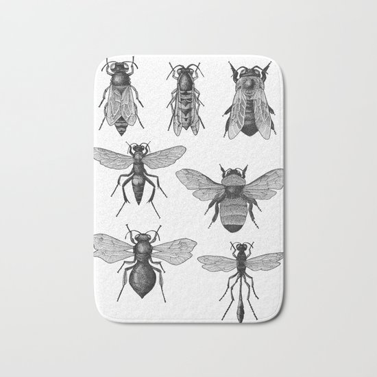 Bees and Wasp Bath Mat