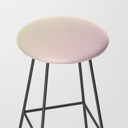 Light Yellow And Bubblegum Pink Gradient Color Abstract Bar Stool