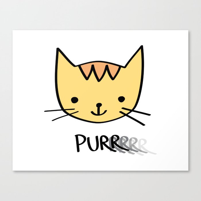 Purrrrrrring with Thunder the Kitten Canvas Print