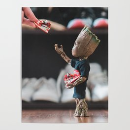 Hypebeast baby groom with sneakers Poster