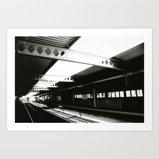 blue line Art Print
