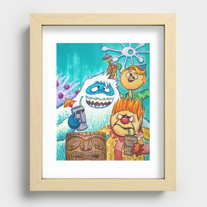 The North Pole Gang Recessed Framed Print