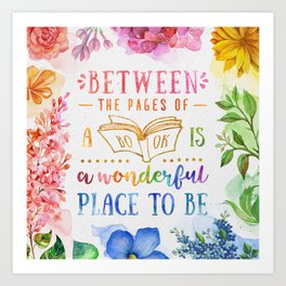 Between the pages Art Print