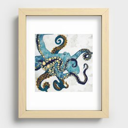 Metallic Octopus VI Recessed Framed Print