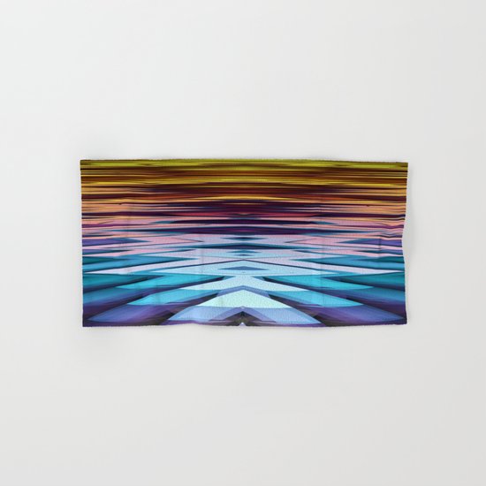 Water and Earth tones in an Abstract Hand & Bath Towel