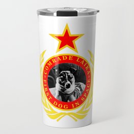 Comrade Laika First Dog In Space Travel Mug