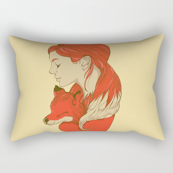 Lady Fox Rectangular Pillow