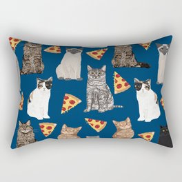 Cats pizza slices food cat lover pet gifts must have cat breeds Rectangular Pillow