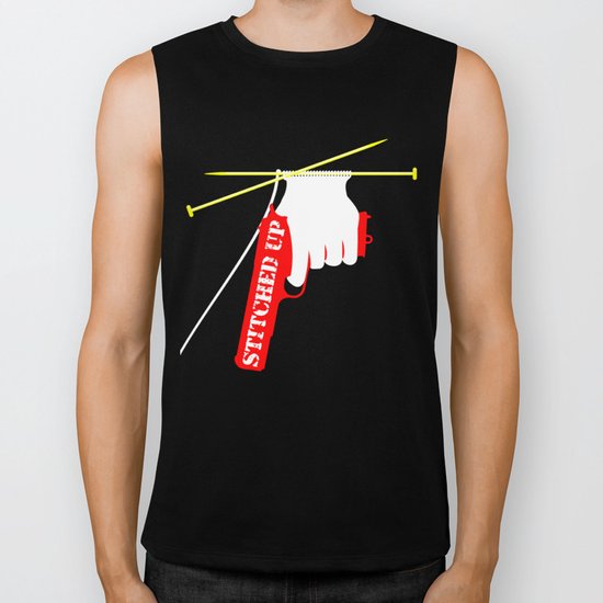 Stitched Up Biker Tank