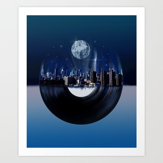 new york city music 1 Art Print