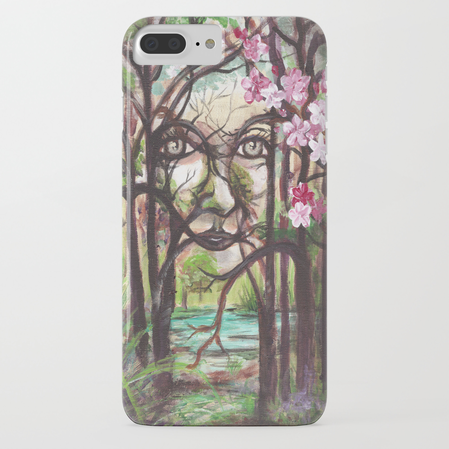Spirit Fantasy Art Original Acrylic Painting Iphone Case By