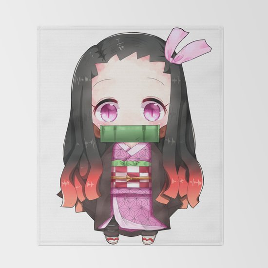 Hãy chiêm ngưỡng bức tranh chibi dễ thương về Nezuko của chúng tôi! Bạn sẽ yêu thích cặp tai thỏ và miệng cười ngọt ngào của Nezuko trong bức tranh này.
