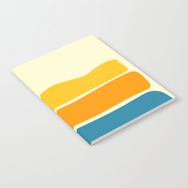 Demar Sun - Minimalistic Sunset Colorful Retro Design Art Pattern Notebook