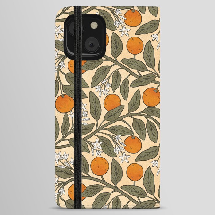 Art Nouveau Oranges iPhone Wallet Case