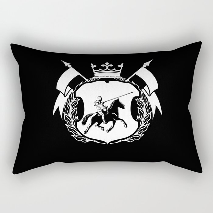 Medieval Knight Horse Roleplaying Game Rectangular Pillow