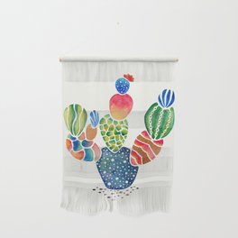 Colorful and abstract cactus Wall Hanging