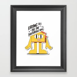 Eating to Fill the Existential Void Thanksgiving Framed Art Print