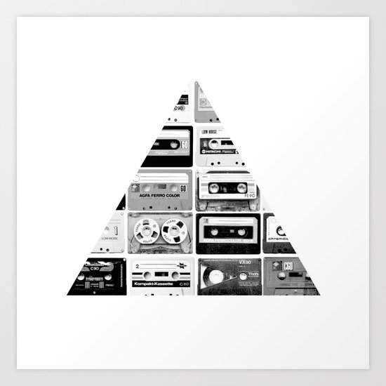 ▲ Triangle Cassettes △ Art Print