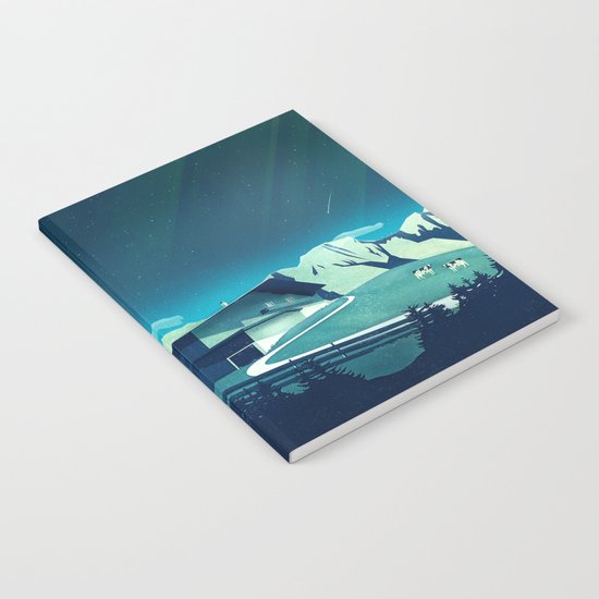 Alpine Hut Notebook