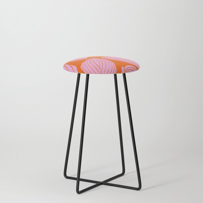 Mod Leaves Tropical Counter Stool