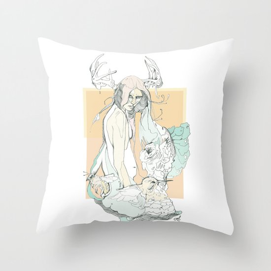huni bee Throw Pillow