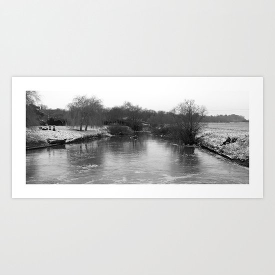 frozen fish... Art Print