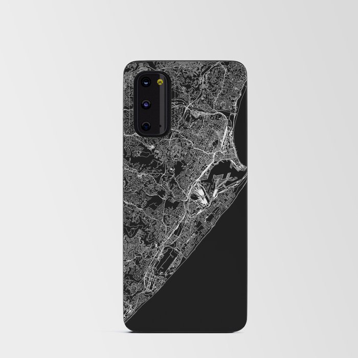Durban Black Map Android Card Case