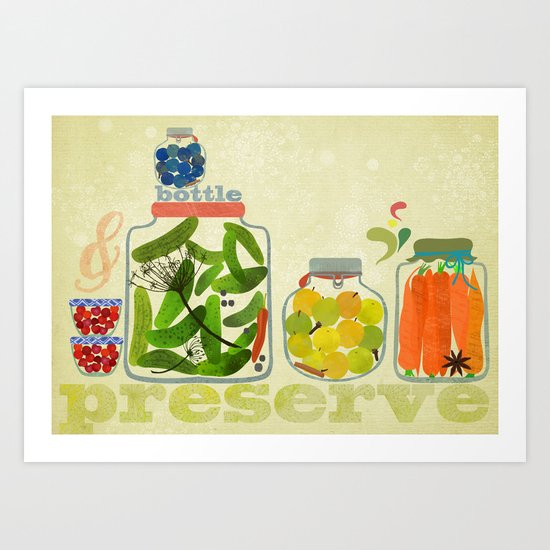 bottle & preserve Art Print