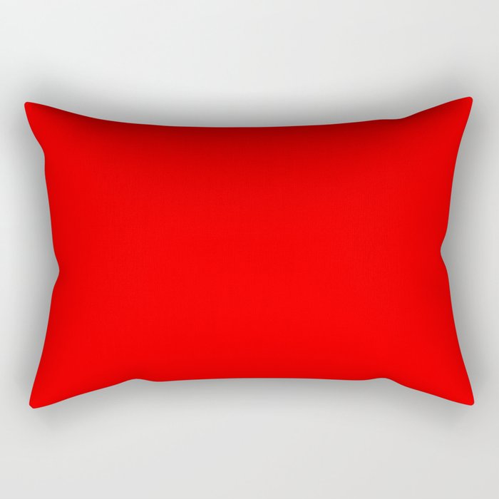 carmine red #Bright red #scarlet Rectangular Pillow