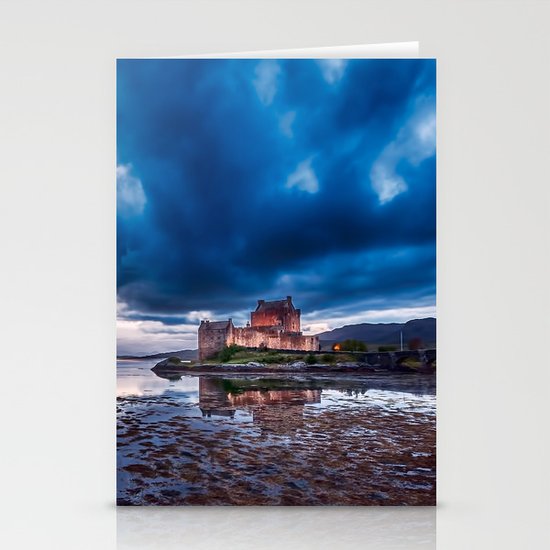 Dark Skies at Eilean Donan Castle Stationery Cards