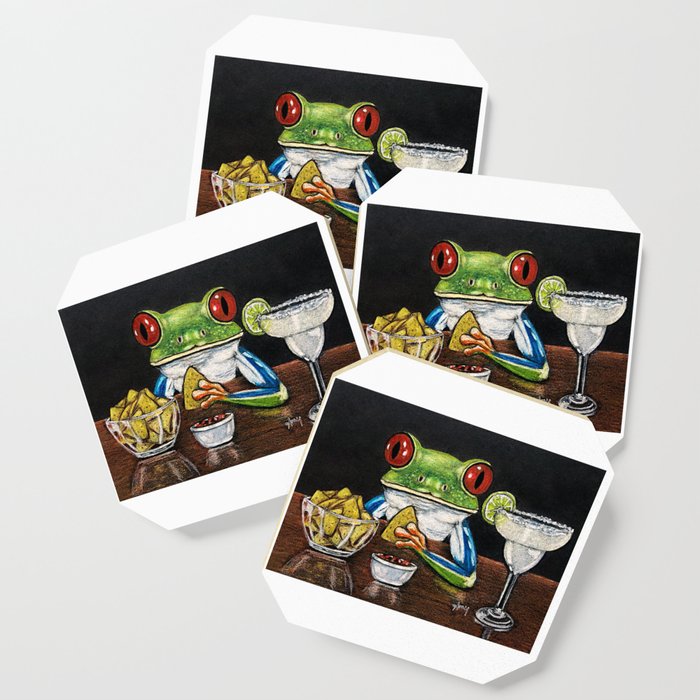 "Margarita" - Frogs After Five" collection Coaster