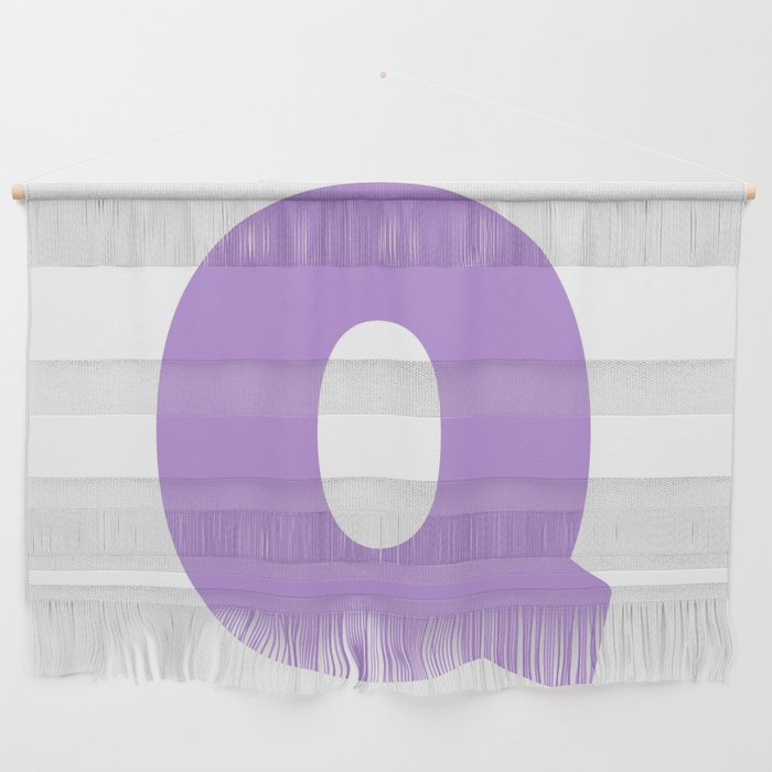 Q (Lavender & White Letter) Wall Hanging