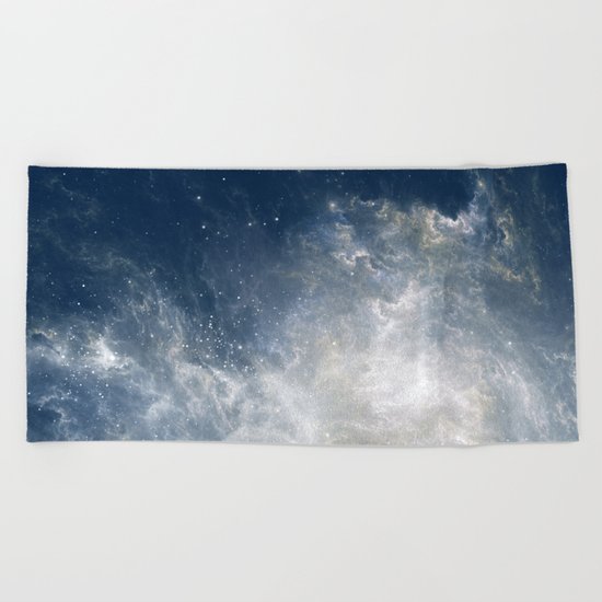Ciel au Lait Beach Towel