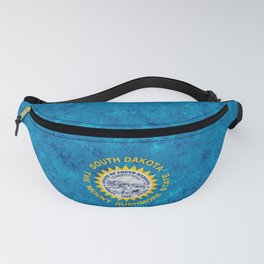 State flag of South Dakota US State Flags Mount Rushmore State Banner Colors Standard Fanny Pack