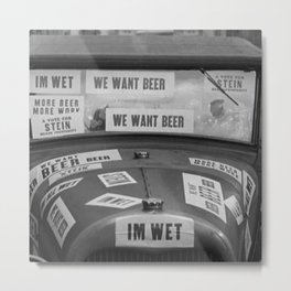 Vintage I'm Wet - We Want Beer - Repeal Prohibition black and white photograph / photographs poster Metal Print | Kitchen, Photographs, Modelt, Dinningroom, Liquor, And, Roaringtwenties, Cars, Photo, Barroom 