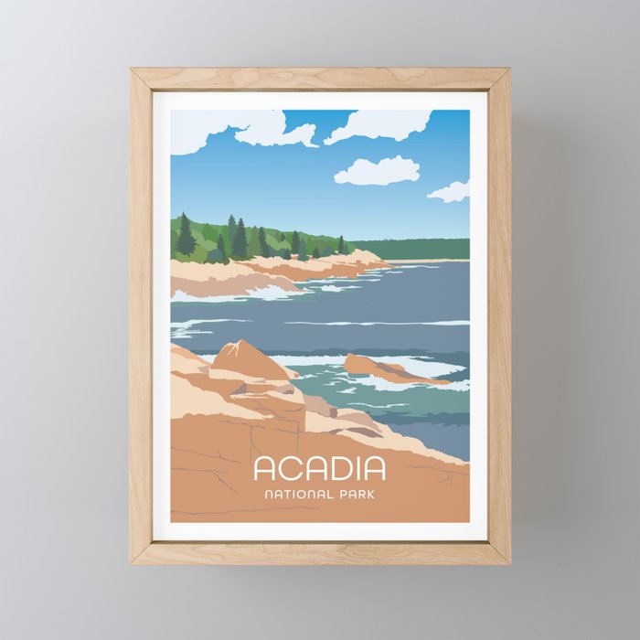 Acadia National Park Framed Mini Art Print