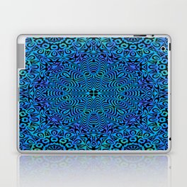 Chaos in Blue Laptop Skin